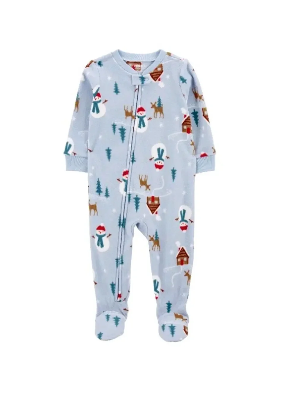 Carter's Child of Mine Baby and Toddler Holiday Pajama, One-Piece, Sizes 3-6M